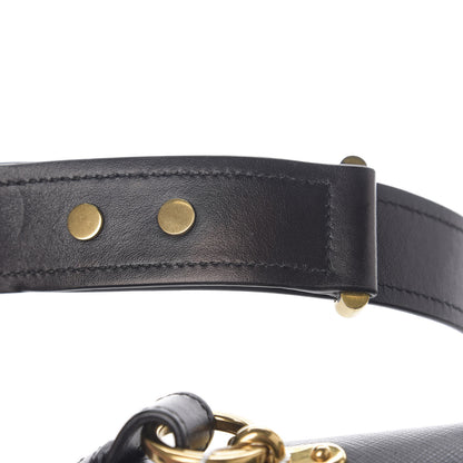 Prada City Calf Saffiano Cahier Bag Talco Black 10 of 12