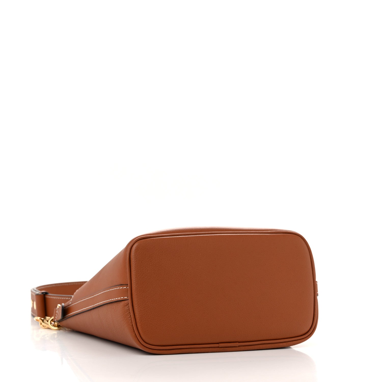 Louis Vuitton Calfskin Lock and Walk Bucket Cognac 4 of 10