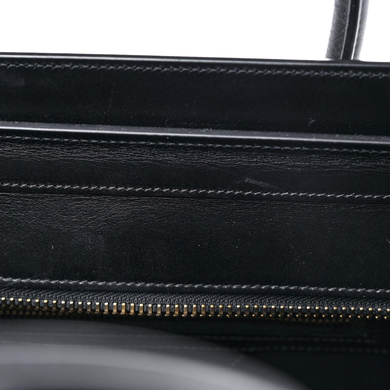 Celine Drummed Calfskin Nubuck Tri-color Micro Luggage Natural 10 of 13