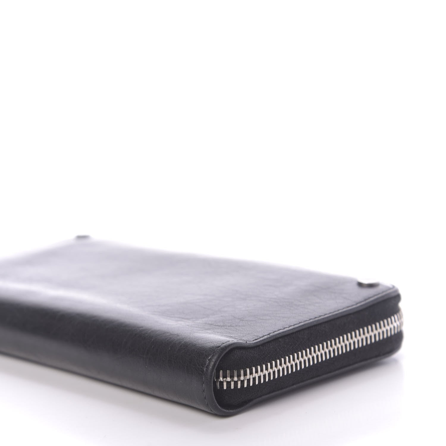 Balenciaga Agneau Arena Nappa Glover Classic Continental Zip Around Wallet Black 6 of 9
