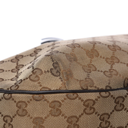Gucci Monogram Margaux Calfskin Medium Emily Hobo Beige Ebony Cocoa 10 of 18