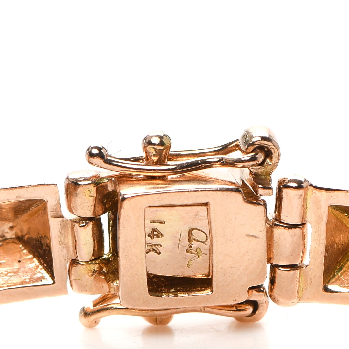 14K Rose Gold Diamond Small Spike Bracelet