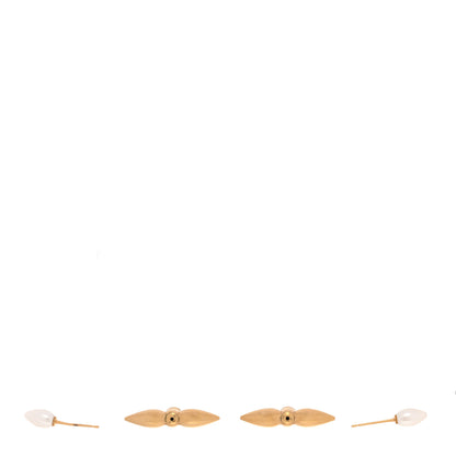 Louis Vuitton Pearl Louisette By Night Earrings Gold 3 of 5