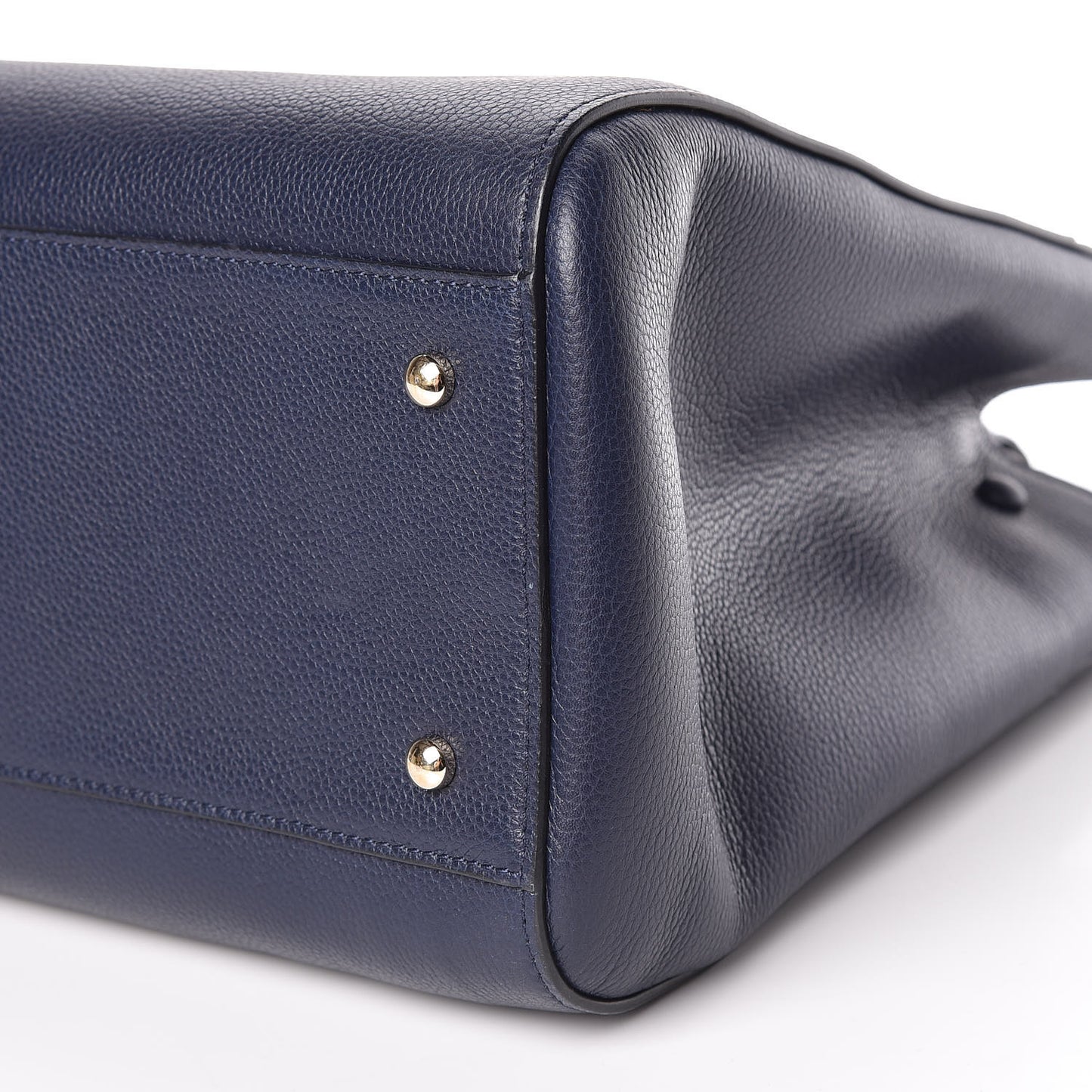 Grained Calfskin Medium Neo Executive Shopper Tote Navy