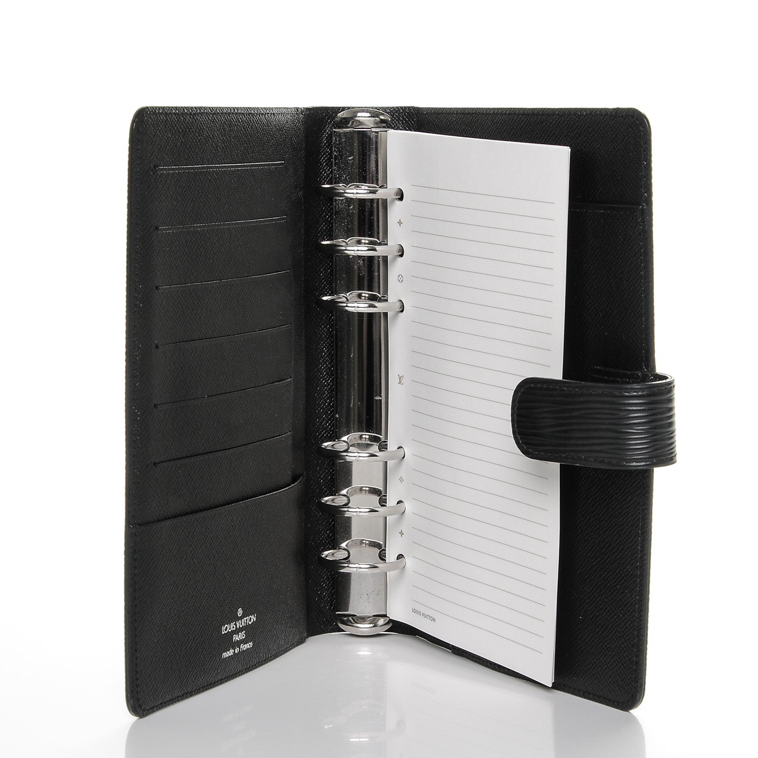 Louis Vuitton Epi Medium Ring Agenda Cover Black 5 of 6