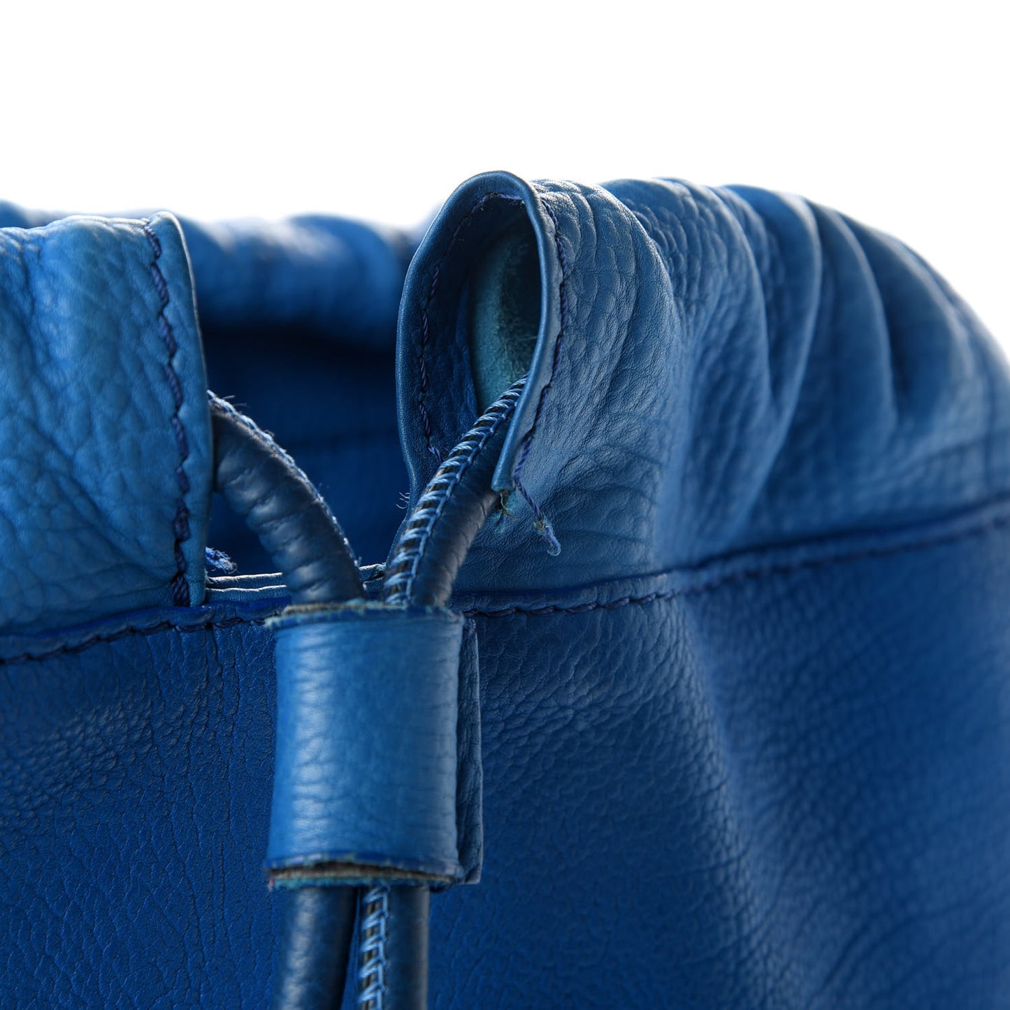 Prorsum Calfskin Drawstring Baby Duffle Vibrant Blue
