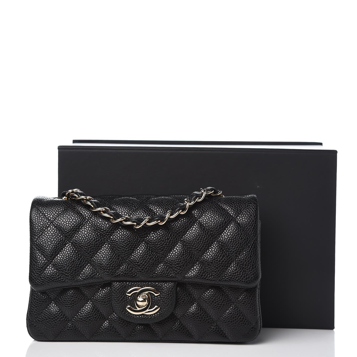 Chanel Caviar Quilted Mini Rectangular Flap Black 8 of 8