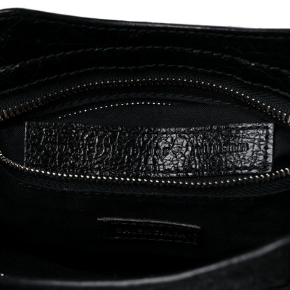 Balenciaga Agneau Classic Silver Hardware City Logo Strap Black Red 6 of 8