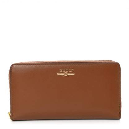 Gucci Plutone Calfskin Logo Zip Around Wallet Cuir 1 of 8