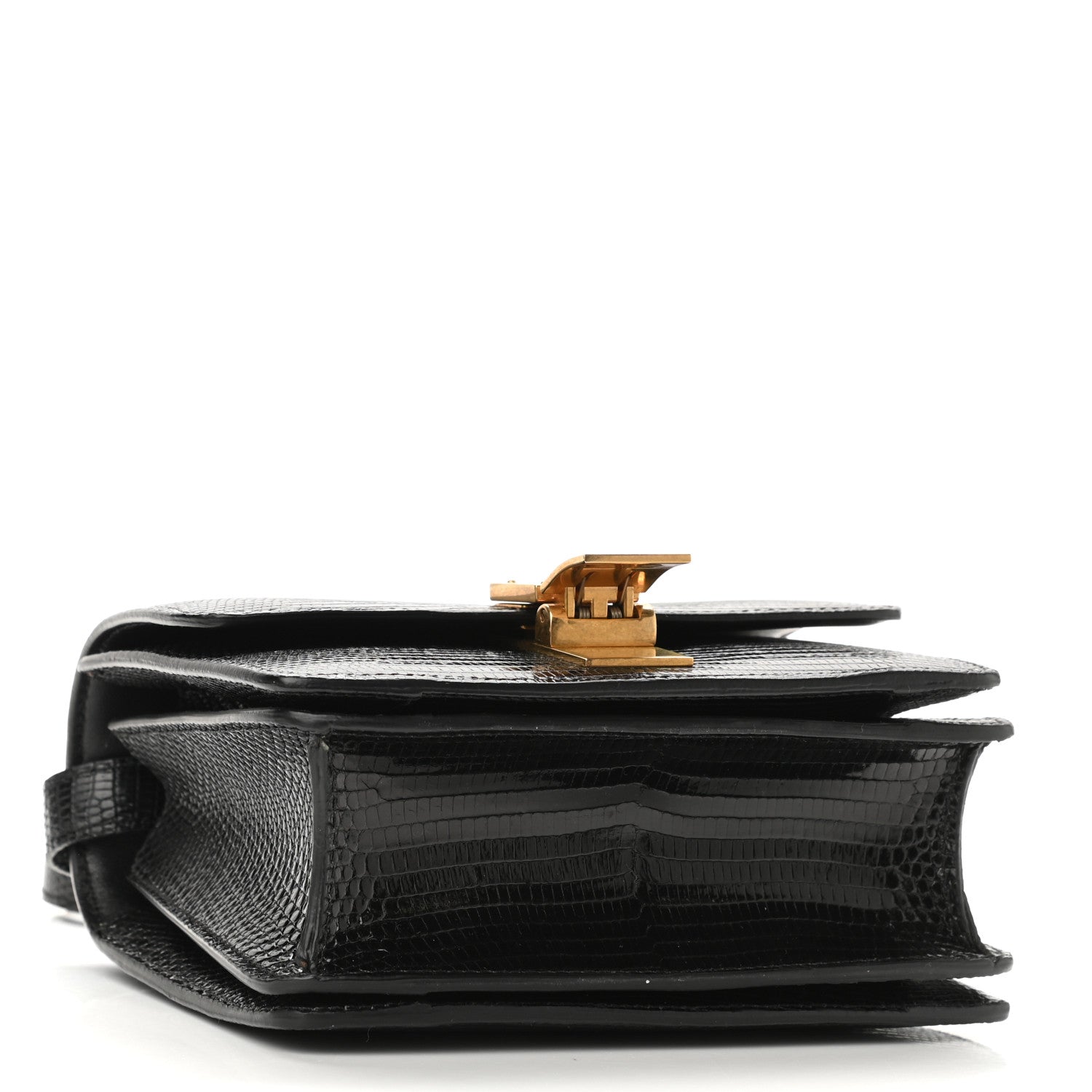 Celine Lizard Small Classic Box Flap Bag Black 4 of 10