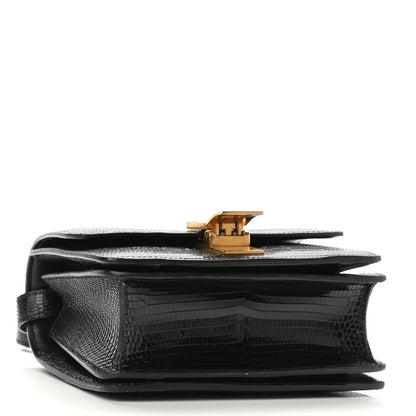 Celine Lizard Small Classic Box Flap Bag Black 4 of 10