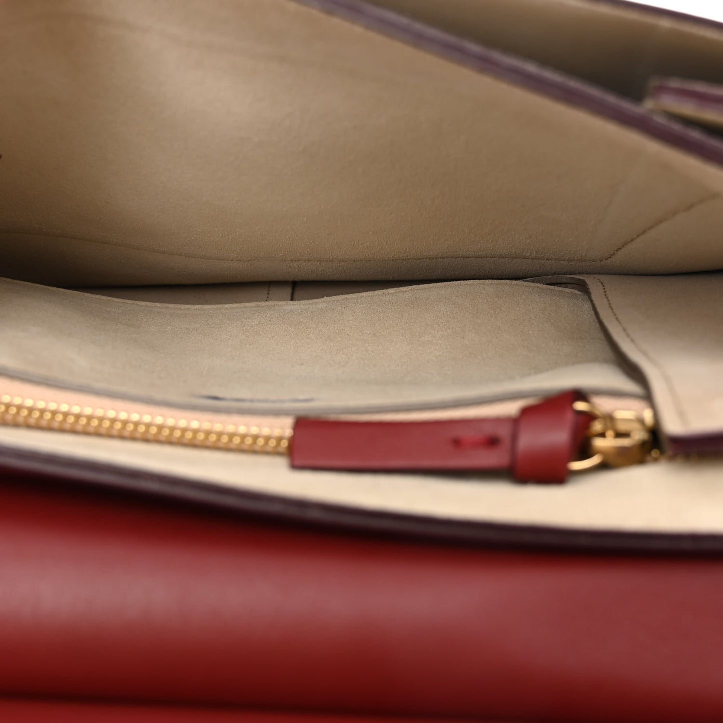 Calfskin Suede Medium Faye Shoulder Bag Plum Purple