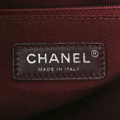 Chanel Caviar Quilted Large CC Accordion Shopping Bag Black 6 of 9