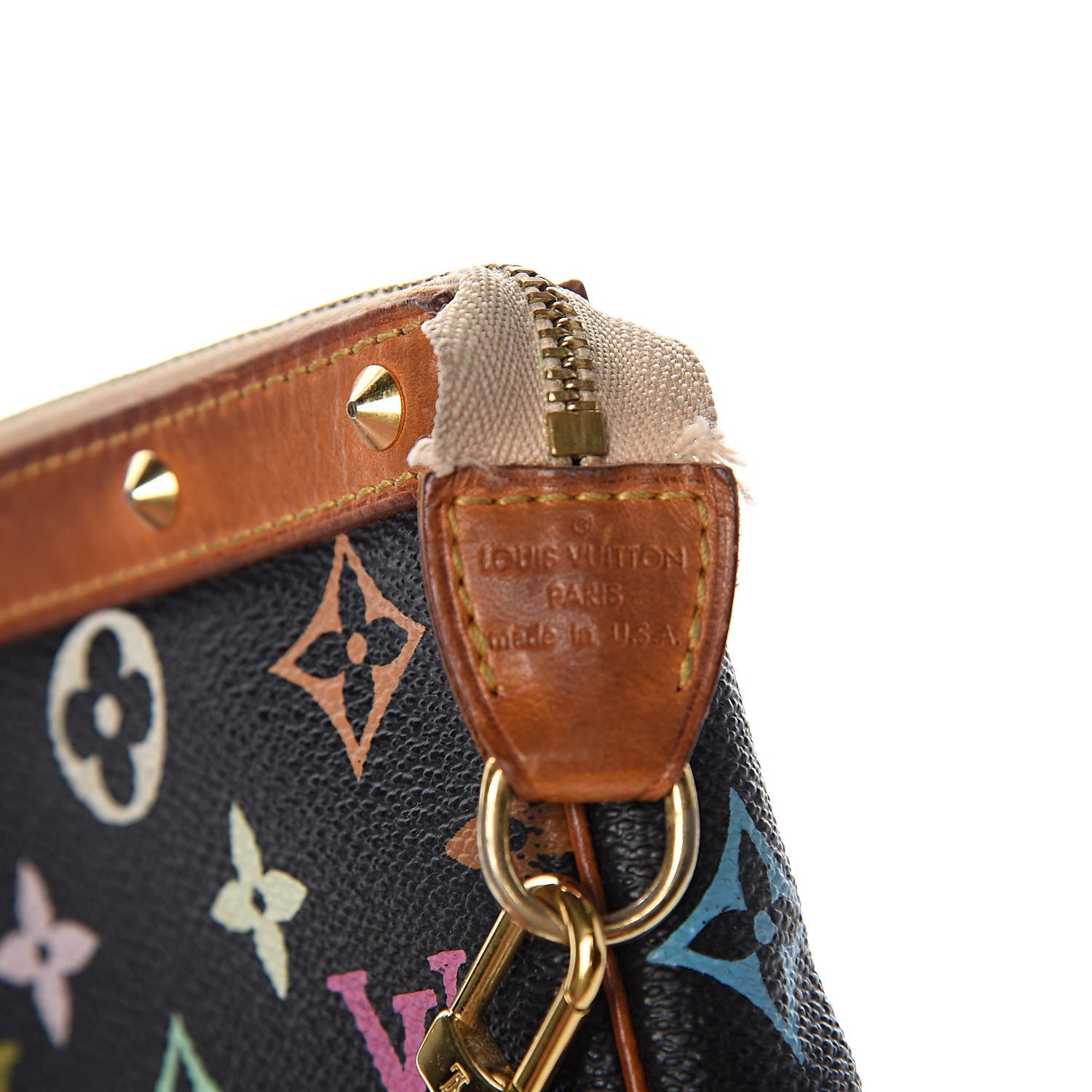 Louis Vuitton Monogram Multicolor Pochette Accessories Black 6 of 14