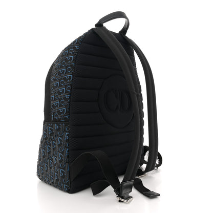 Christian Dior Oblique Rubber Rider Backpack Blue Black 3 of 14