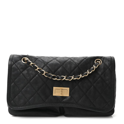 Chanel Aged Calfskin Quilted 2.55 Reissue Chain Flap  Black 1 of 10
