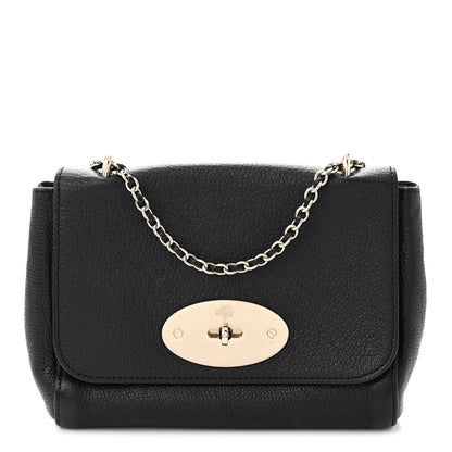 Mulberry Glossy Goatskin Small Lily Flap Black 1 of 11