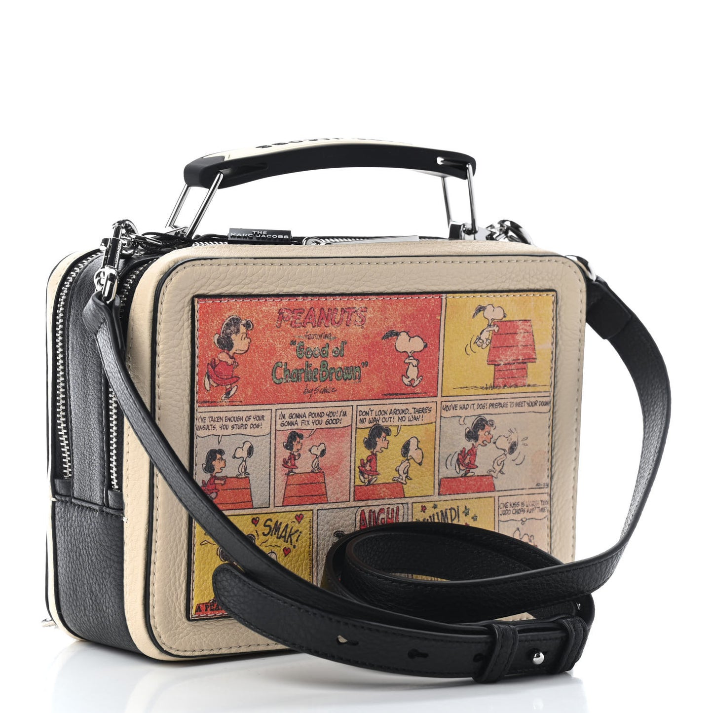 X Peanuts Calfskin The Box Crossbody Multicolor