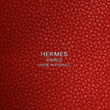 Hermes Taurillon Clemence Picotin Lock 18 PM Rouge Pivoine 6 of 11