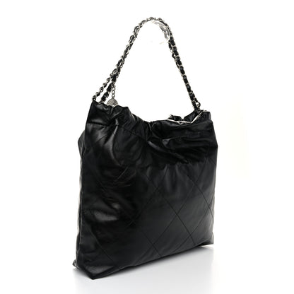 Chanel Shiny Calfskin Quilted Chanel 22 Black 4 of 11