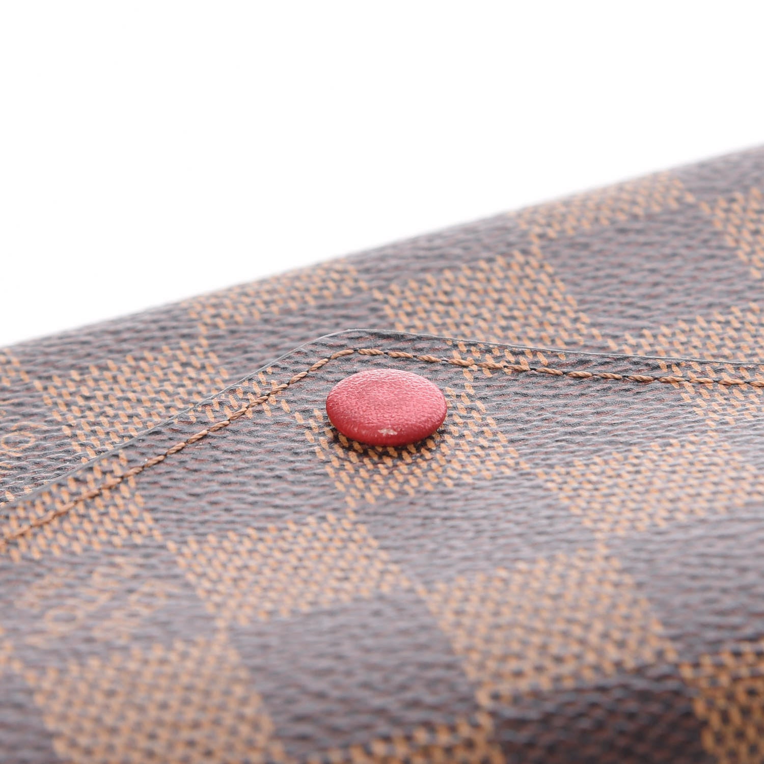 Louis Vuitton Damier Ebene Victorine Wallet Red 9 of 10