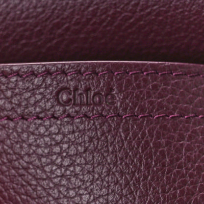 Chloe Grained Calfskin Small Marcie Saddle Bag Dimness Purple 6 of 10