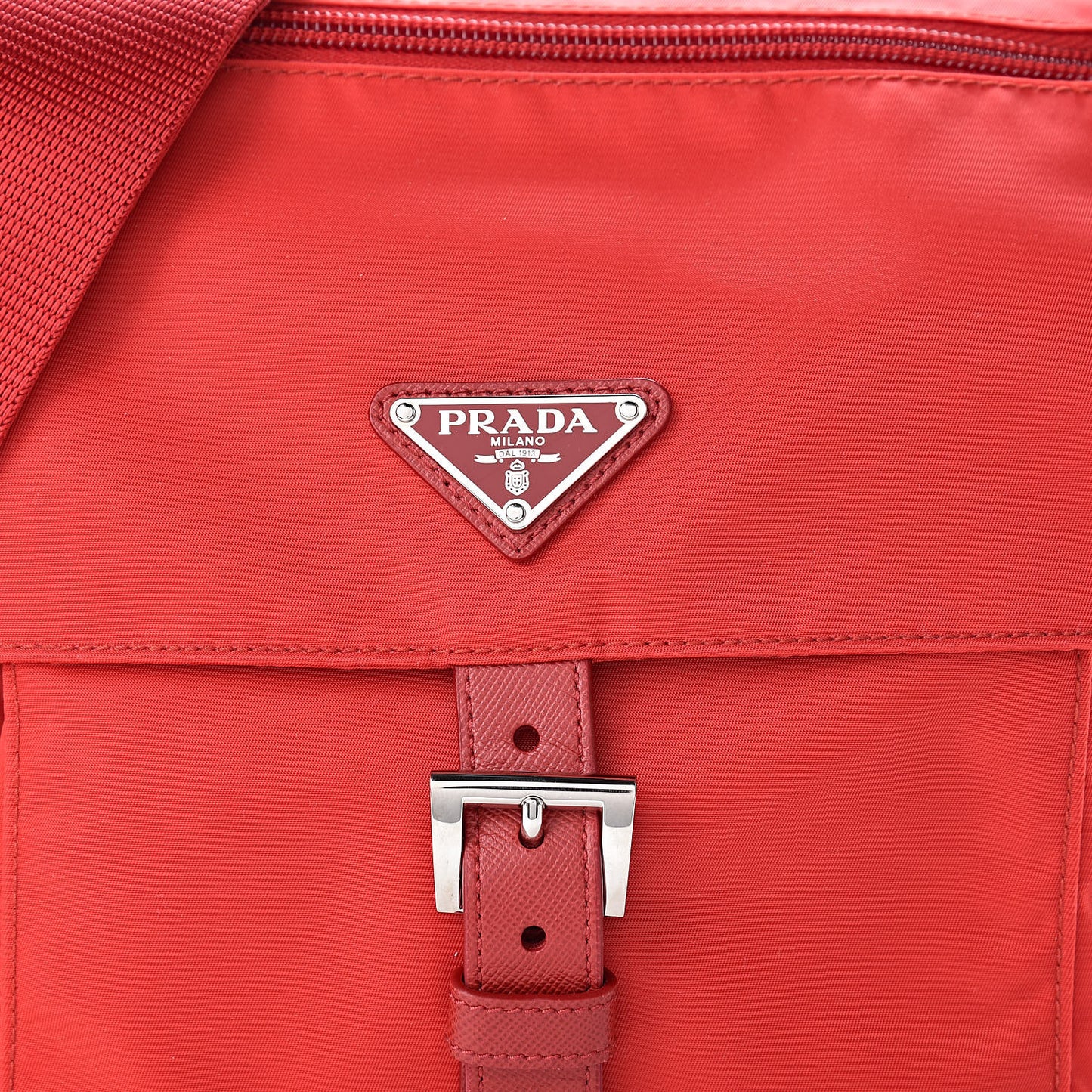 Tessuto Nylon Vela Messenger Rosso