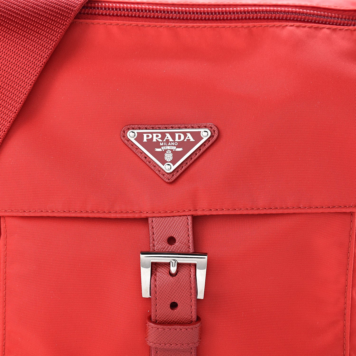 Prada Tessuto Nylon Vela Messenger Rosso 9 of 11