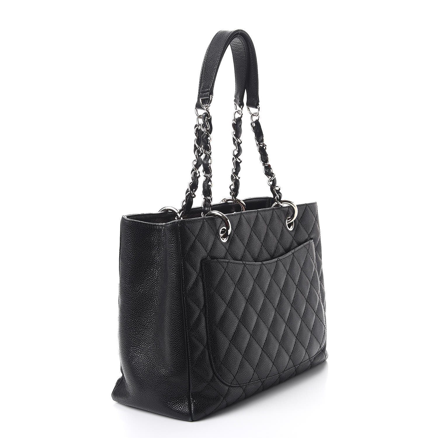 Chanel Caviar Quilted Grand Shopping Tote GST Black 3 of 11