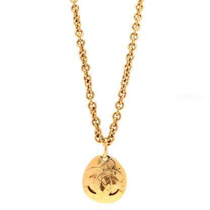 Chanel CC Pendant Necklace Gold 1 of 6