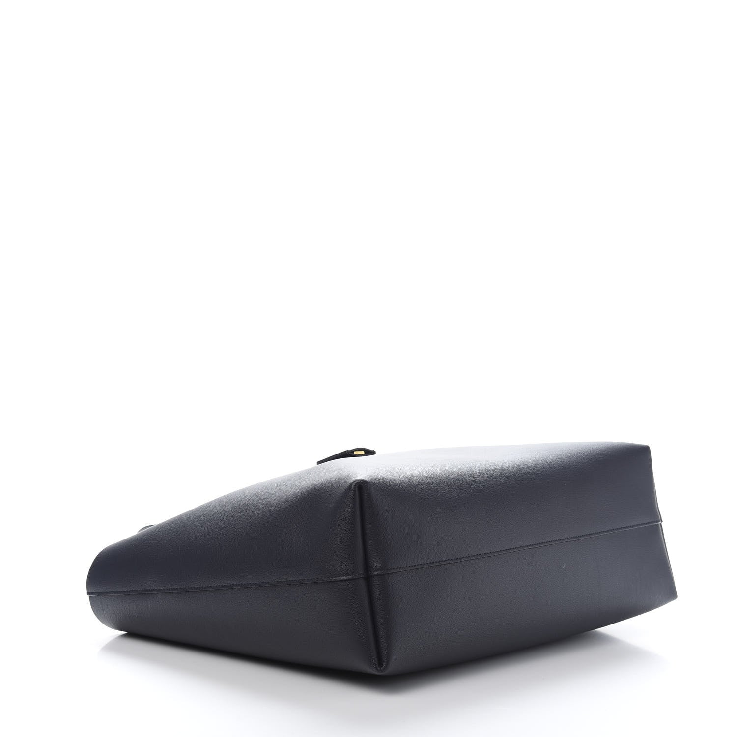 Saint Laurent Calfskin Large Shopping Tote Deep Marine 4 of 12