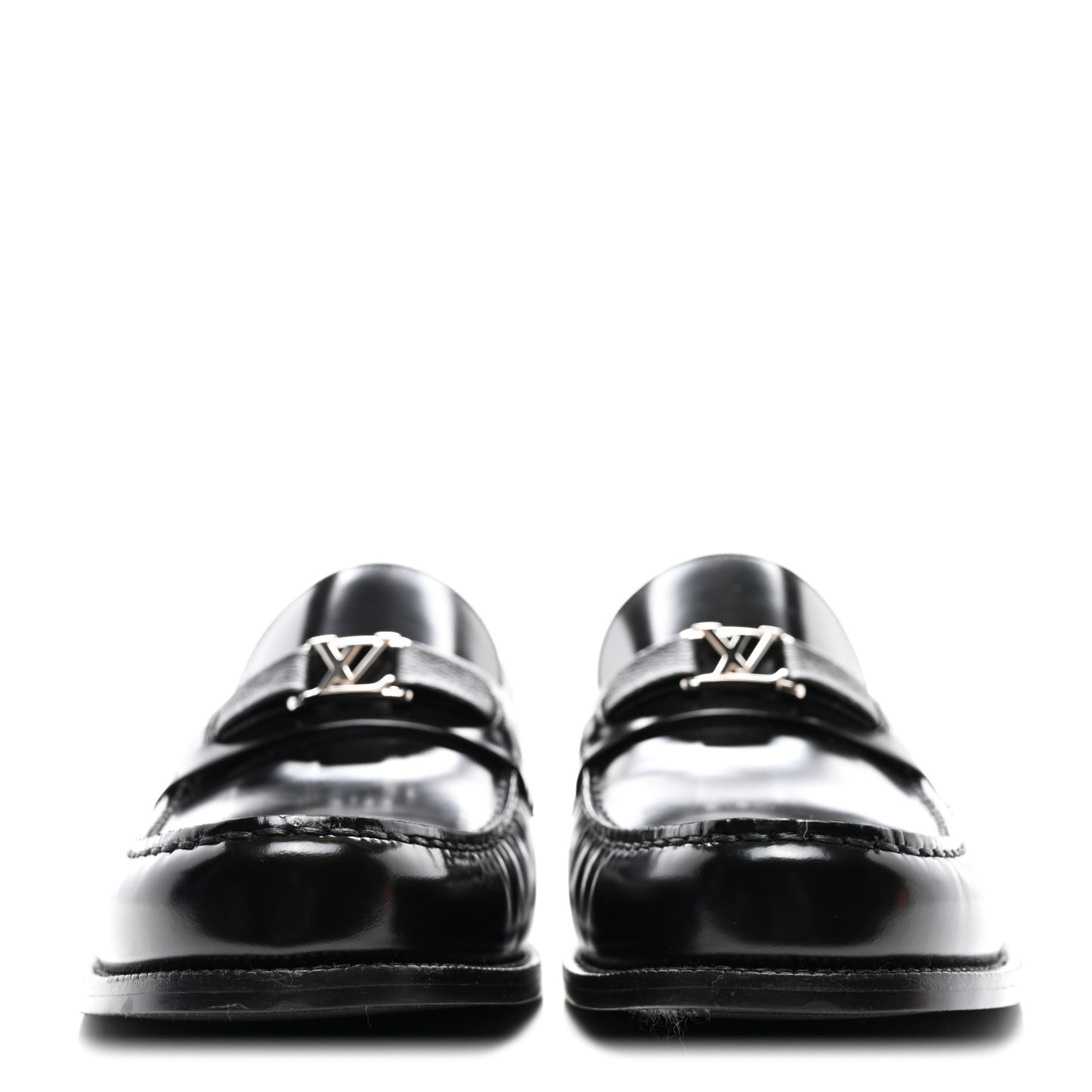 Calfskin Monogram Eclipse Mens Major Loafers 12 Black
