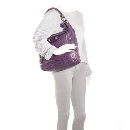 Balenciaga Agneau Giant 21 Silver Hardware Day Hobo Sapphire 2 of 12
