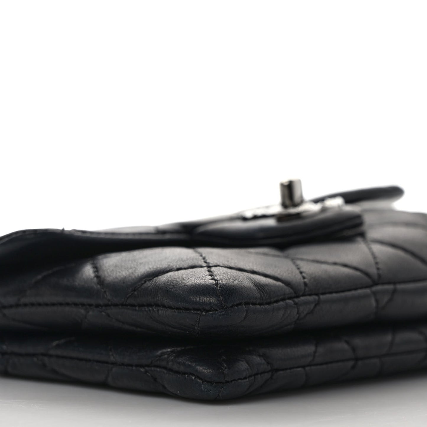 Lambskin Quilted Mini Mineral Nights Flap Crossbody Bag Black