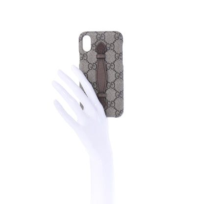 Gucci GG Supreme Monogram Top Handle iPhone X/XS Case Beige 2 of 5