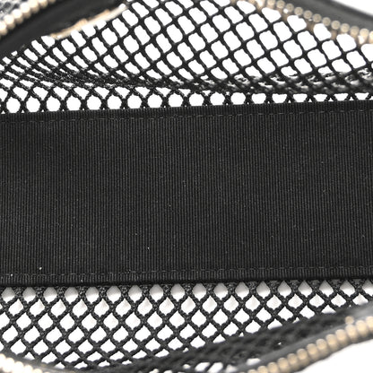 Chanel Mesh Shiny Lambskin Clutch With Chain Black 6 of 15