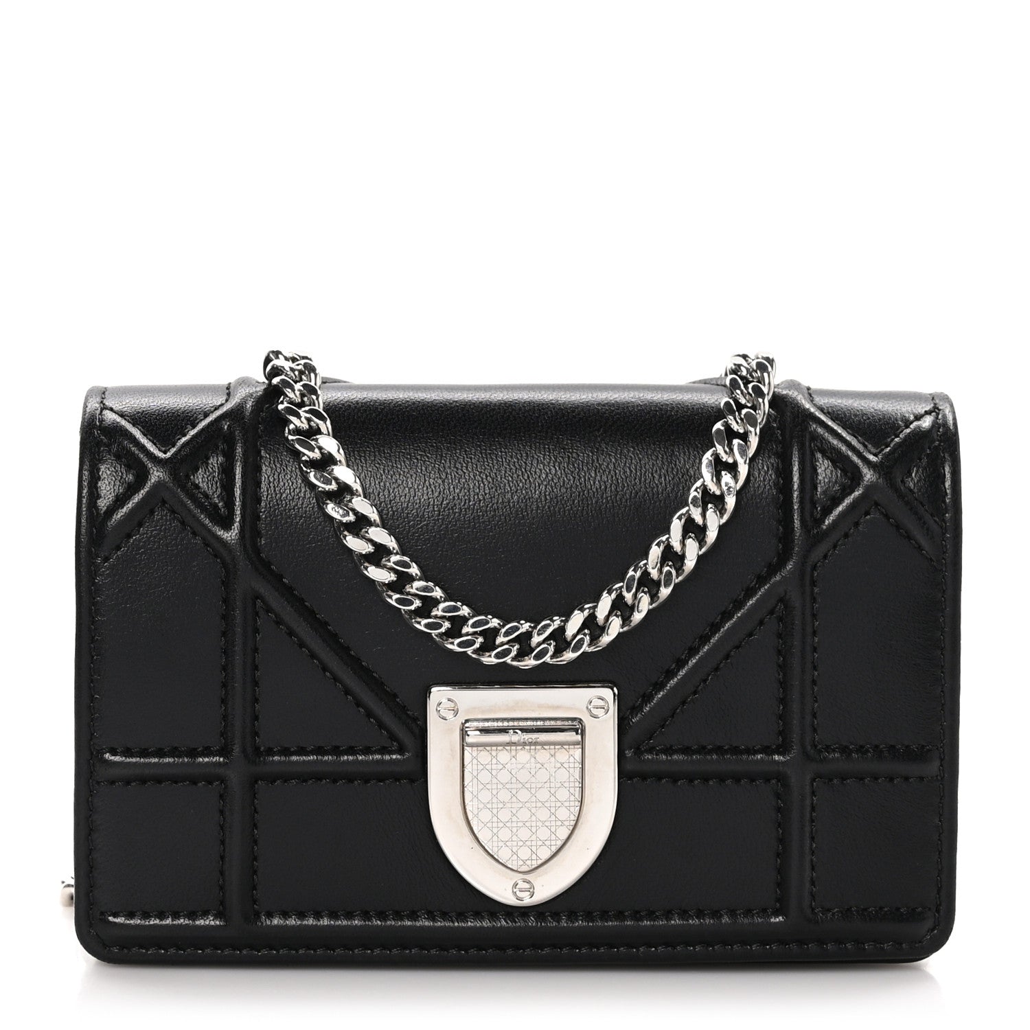 Christian Dior Lambskin Baby Diorama Flap Bag Black 1 of 10