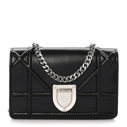 Christian Dior Lambskin Baby Diorama Flap Bag Black 1 of 10