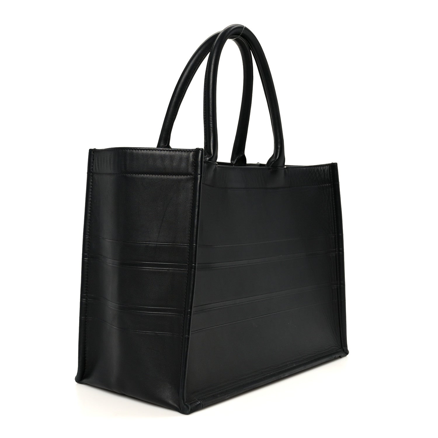 Christian Dior Calfskin Embossed Medium Book Tote Black 3 of 10