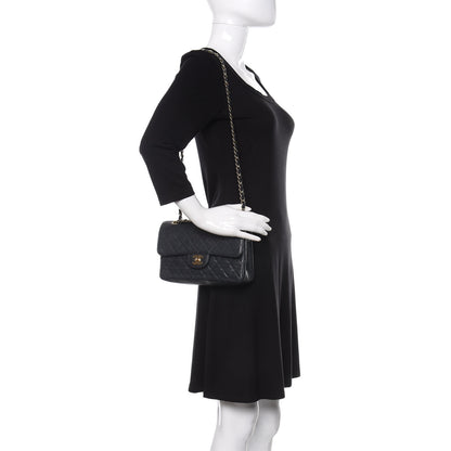 Chanel Caviar Quilted Small Double Flap Navy 2 of 15