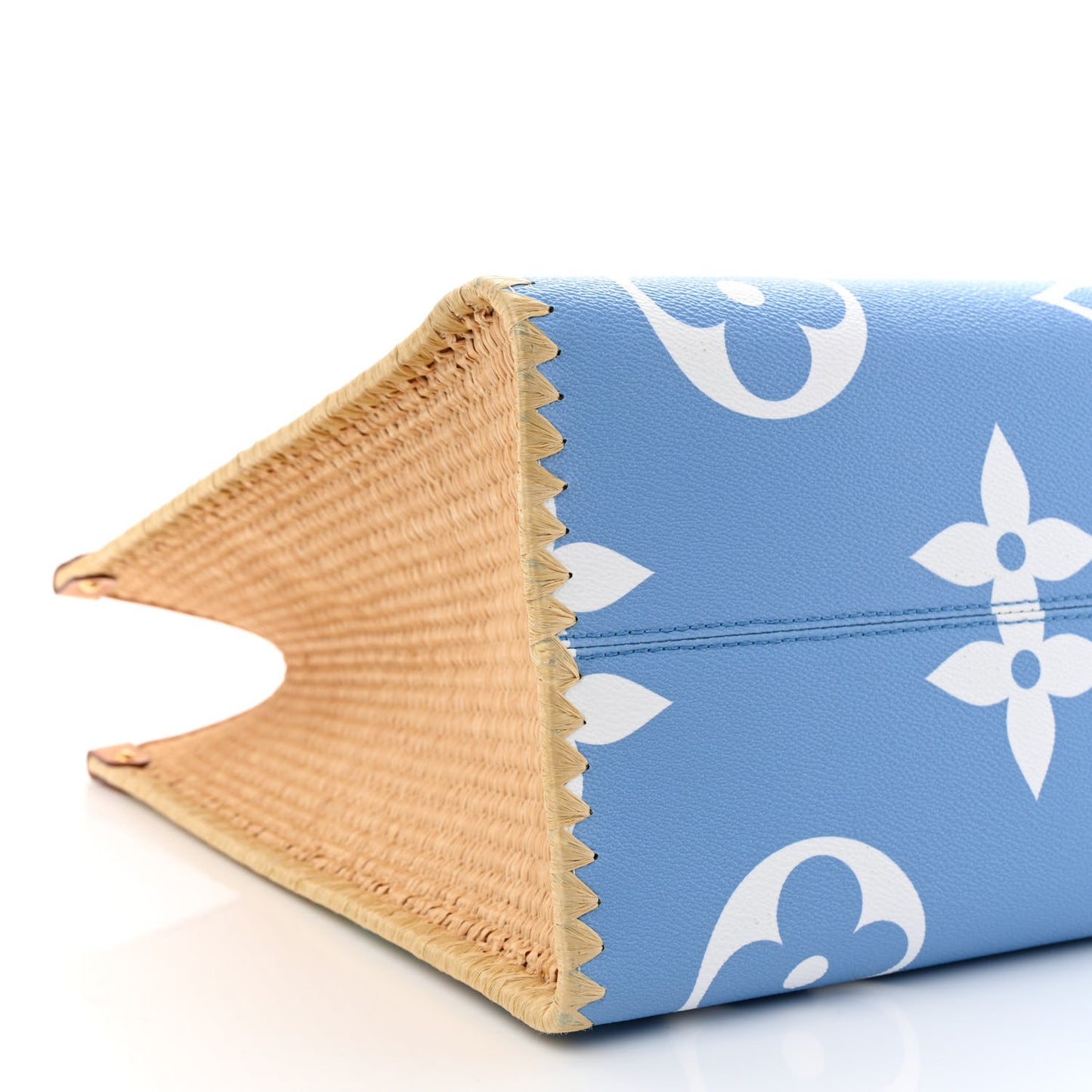 Monogram Giant Raffia Monaco By The Pool Onthego GM Blue