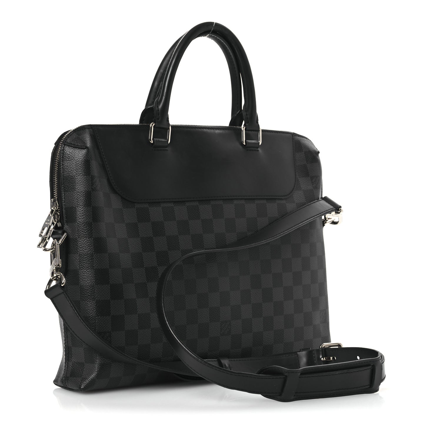 Damier Graphite Porte-Documents Jour