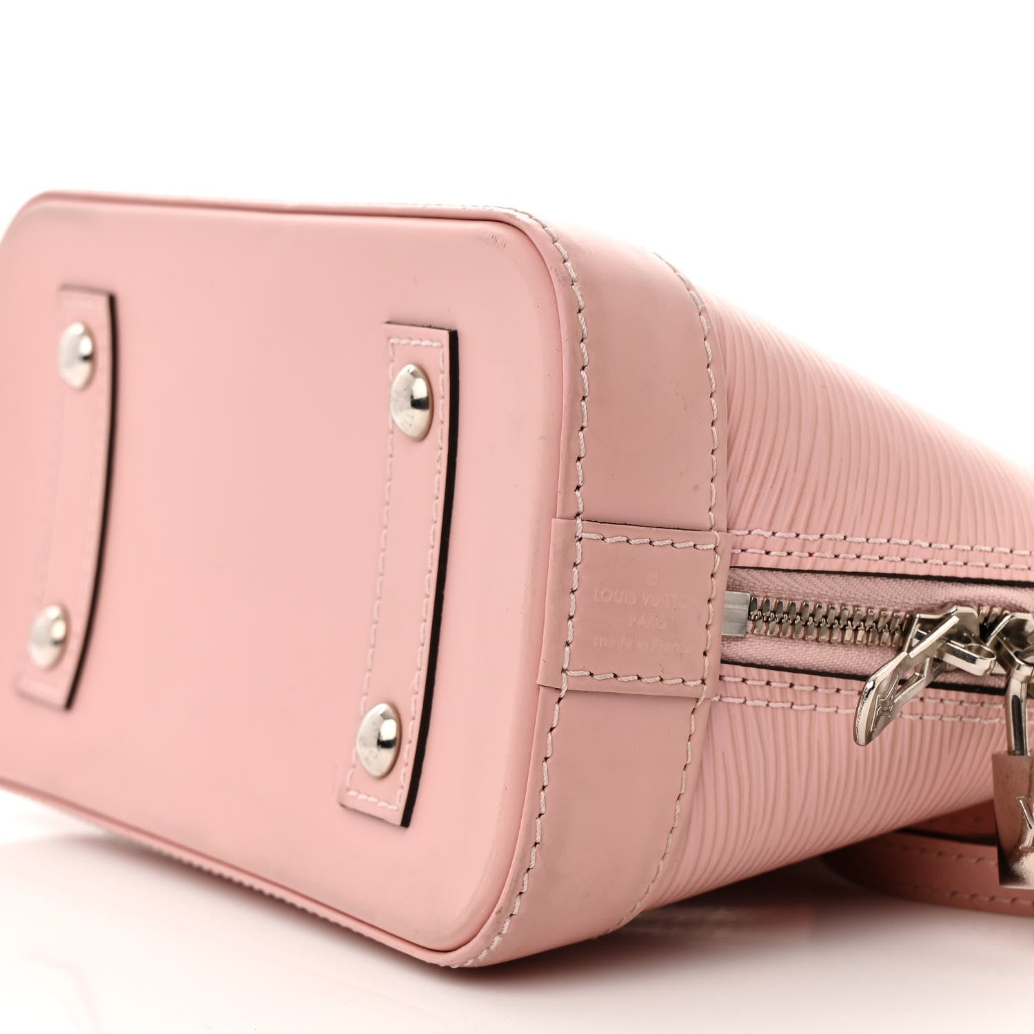 Louis Vuitton Epi Stripe Alma BB Rose Ballerine 10 of 13