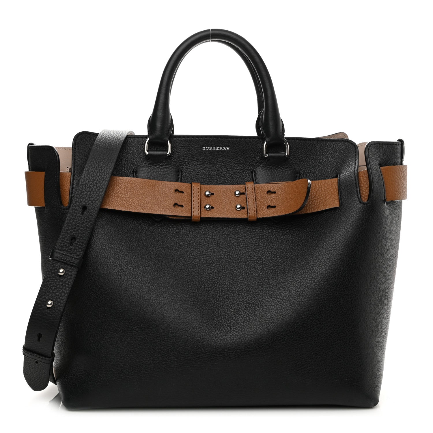 Burberry Soft Grain Calfskin Medium Belt Bag Black 1 of 15