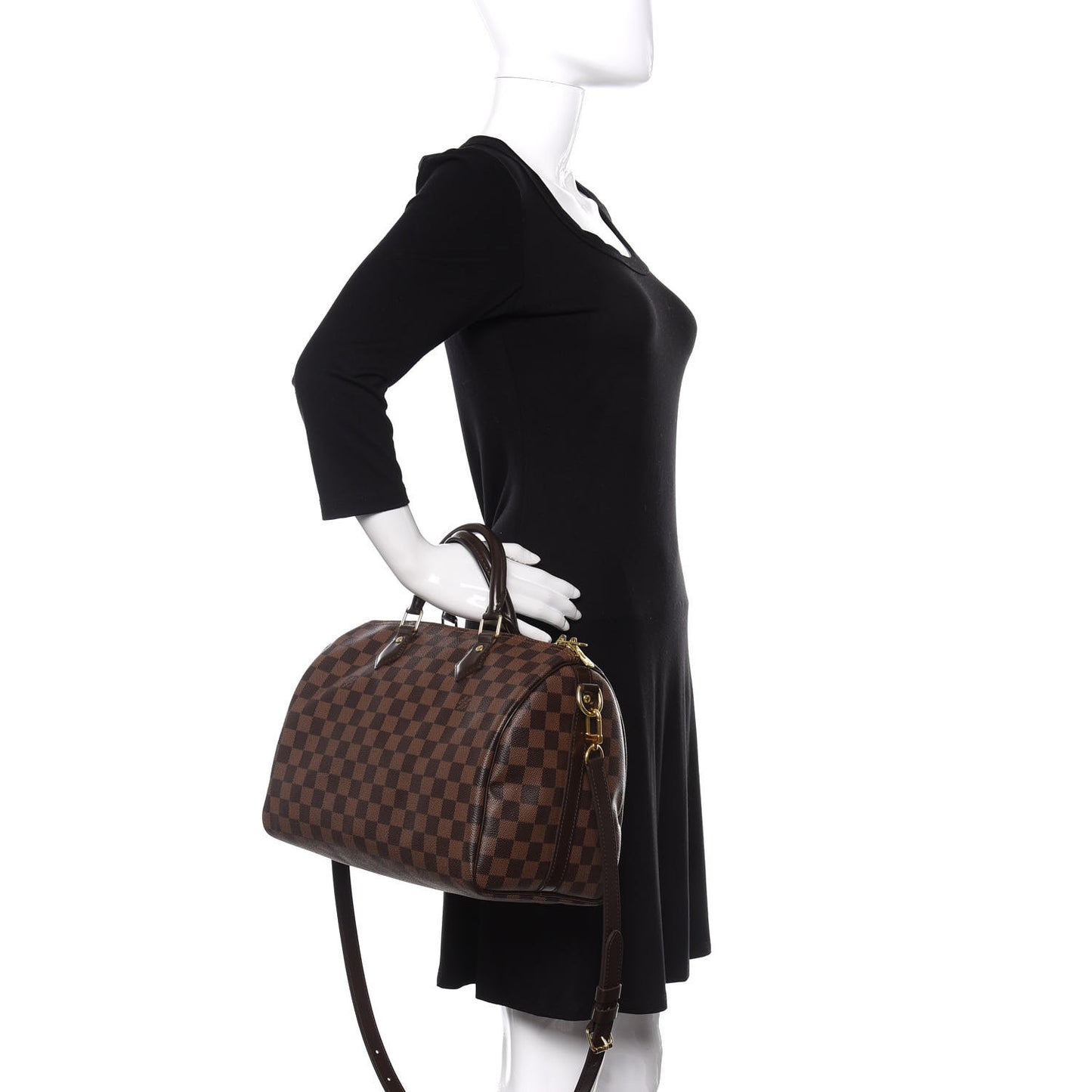 Damier Ebene Speedy Bandouliere 30