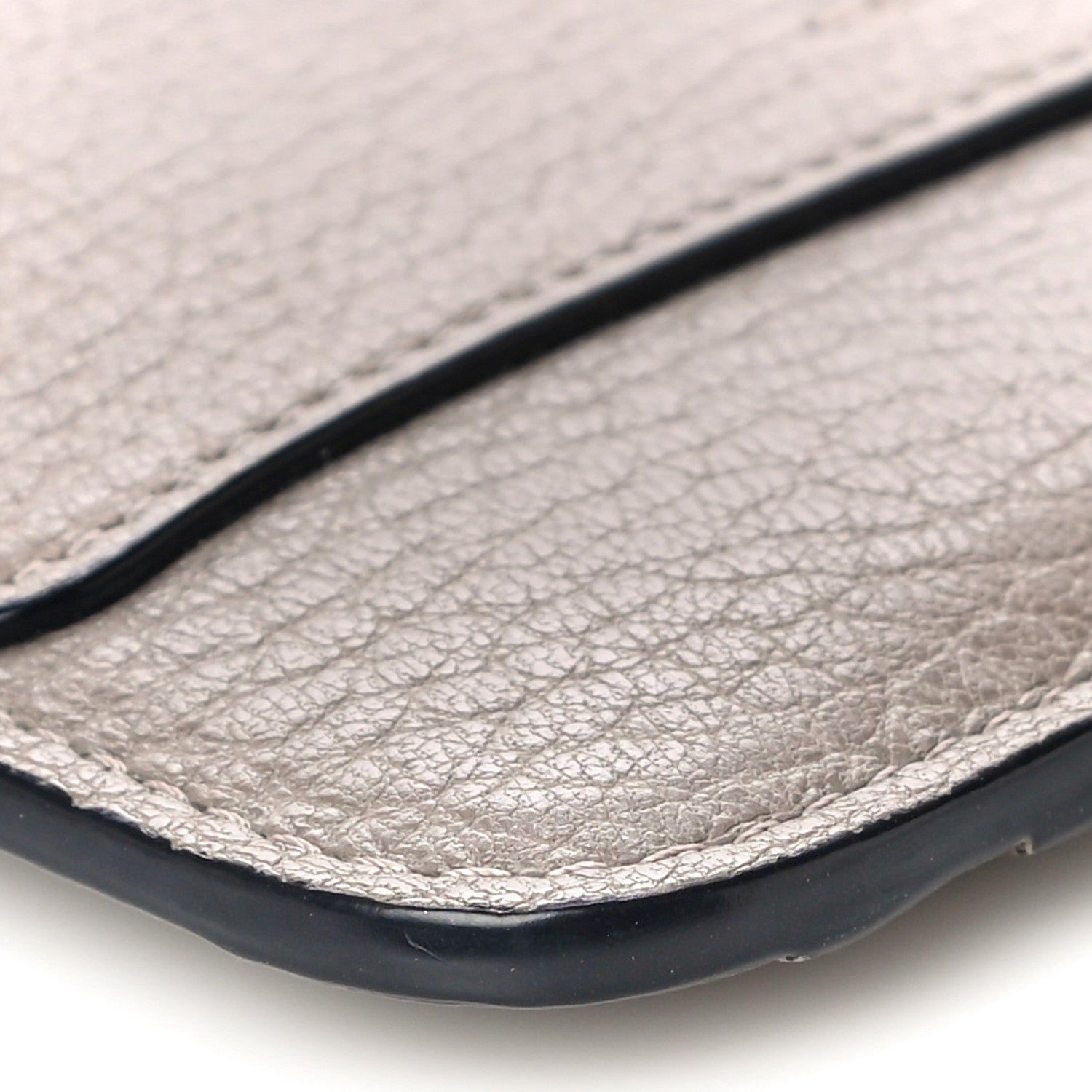 Chloe Grained Calfskin Drew Card Holder Motty Grey 7 of 10