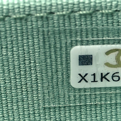 Chanel Caviar Quilted Zip Around Coin Purse Wallet Light Green 7 of 9