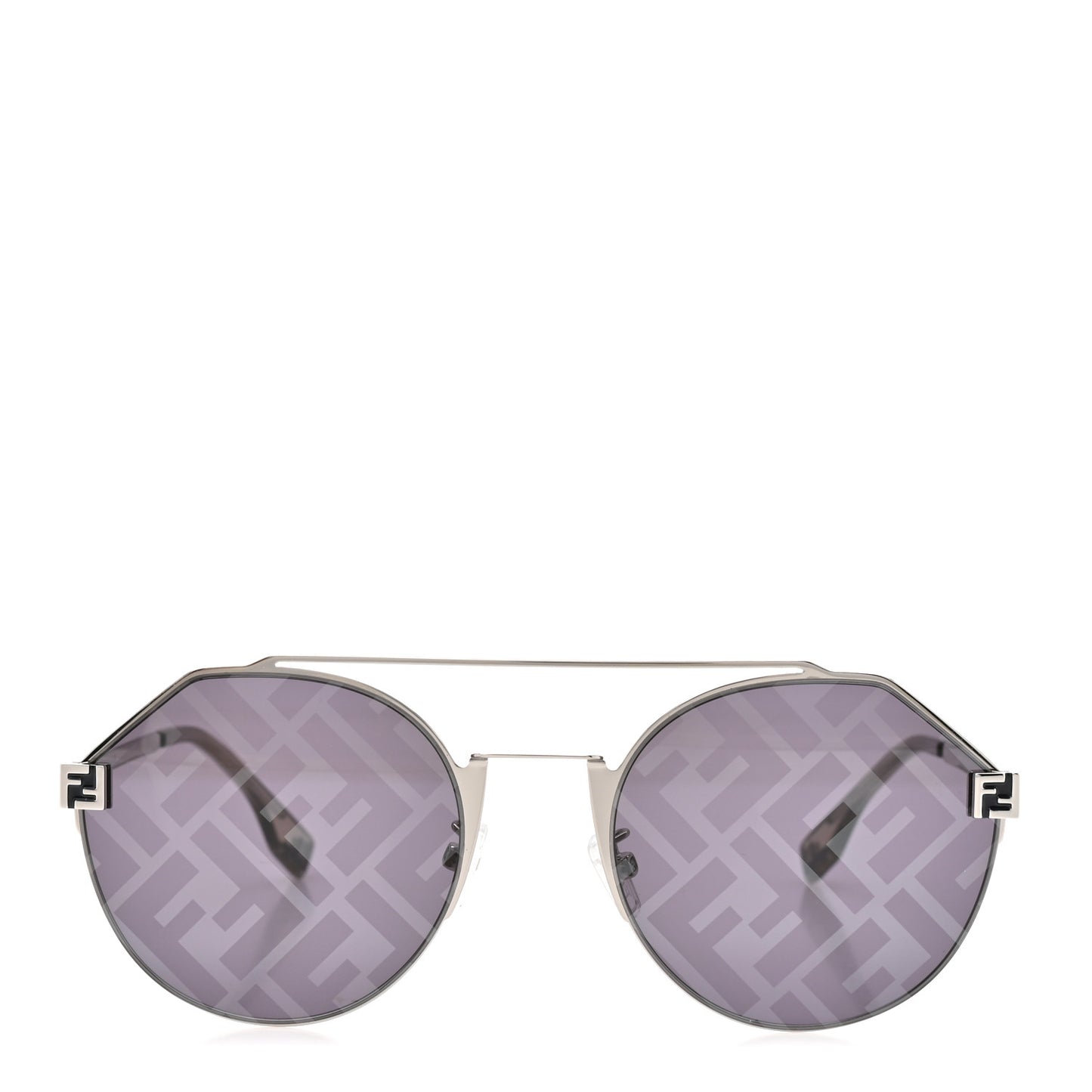 Metal Fendi Travel Geometric Sunglasses FE40060U Grey