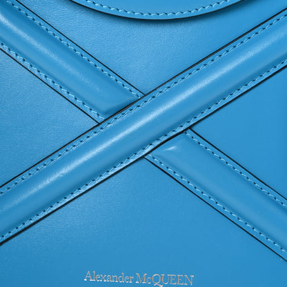 Alexander McQueen Calfskin The Curve Micro Crossbody Pouch Bag Blue 8 of 11