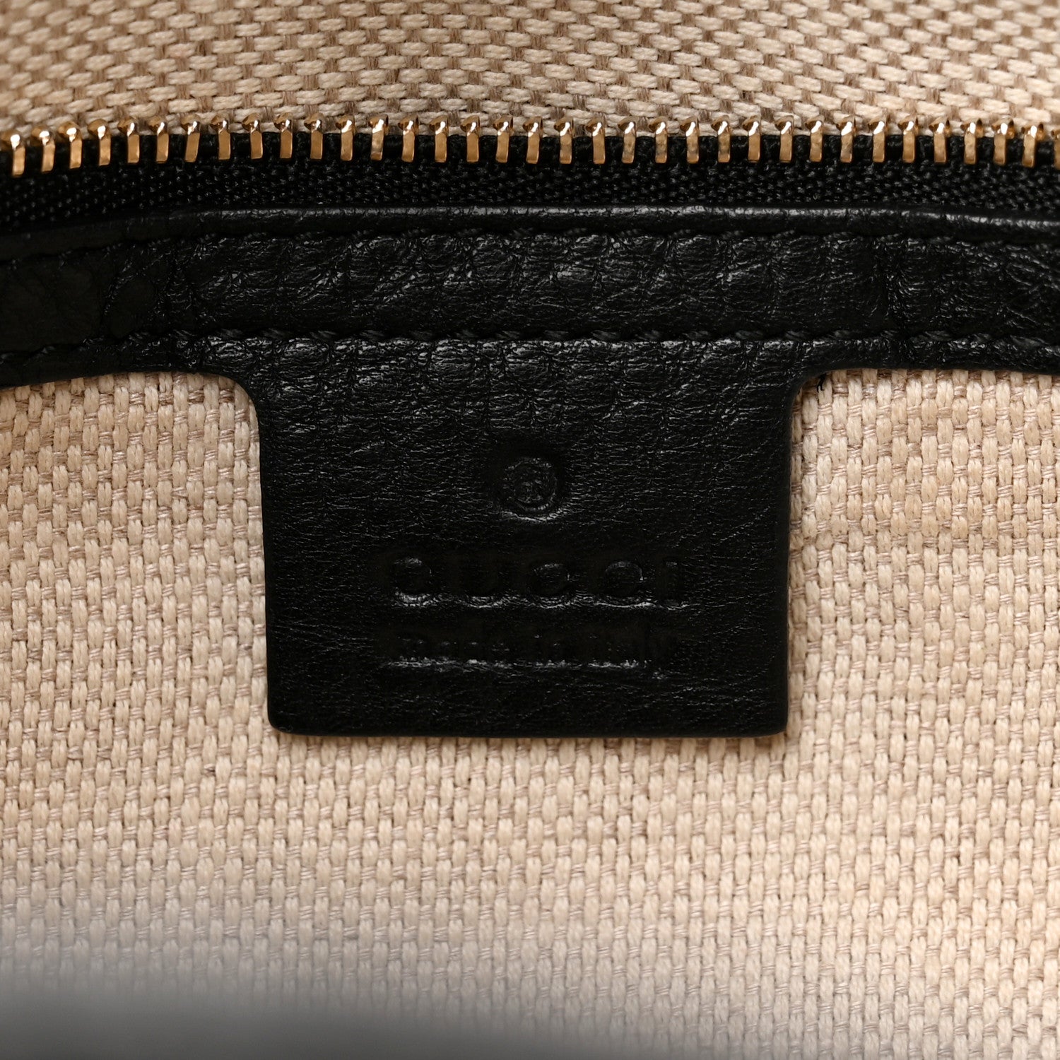 Gucci Pebbled Calfskin Large Soho Chain Shoulder Bag Black 6 of 11